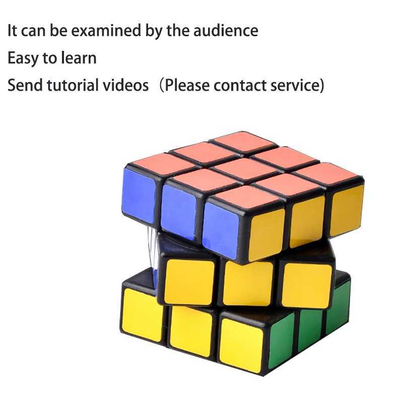 Magic Cube RD Insta By Henry Harrius Magic Tricks Props Mentalism Magic Street Illusion Cube Fun Gimmick Easy Toys for Boys Kids H260314