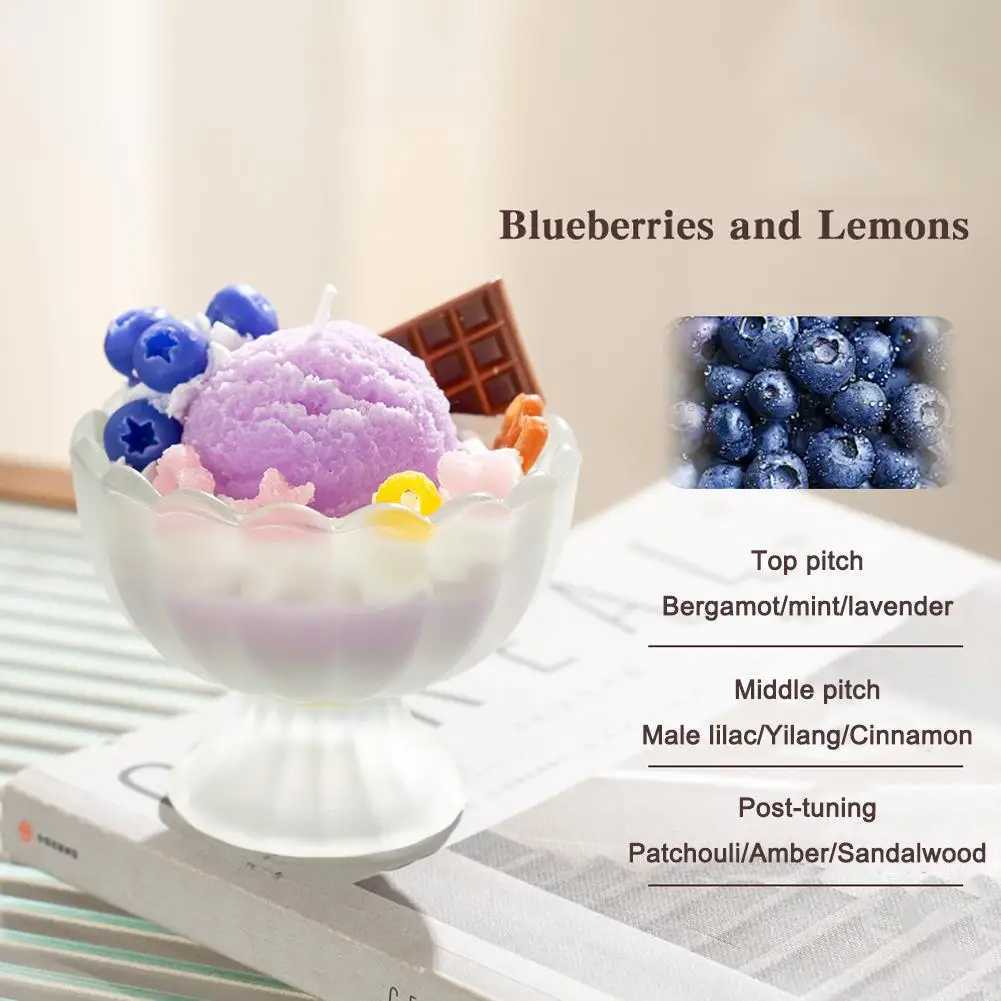Ice Cream Scented Candle Decorative Scented Candle Nice-looking Bright Color Romatherapy Candles Home Decoration D260318