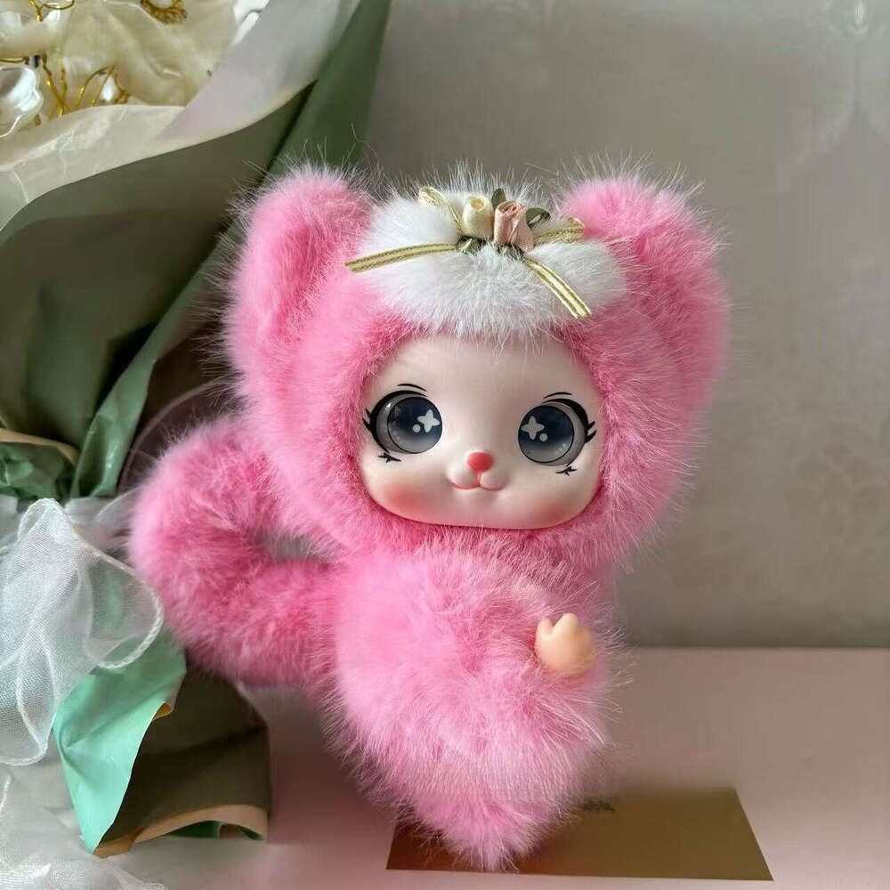 Trendy Cute Items Adorable Vinyl Doll Pendants Plush Toys Lali Figurine Decorations Bag Charms Keychains QIAOWANTONG