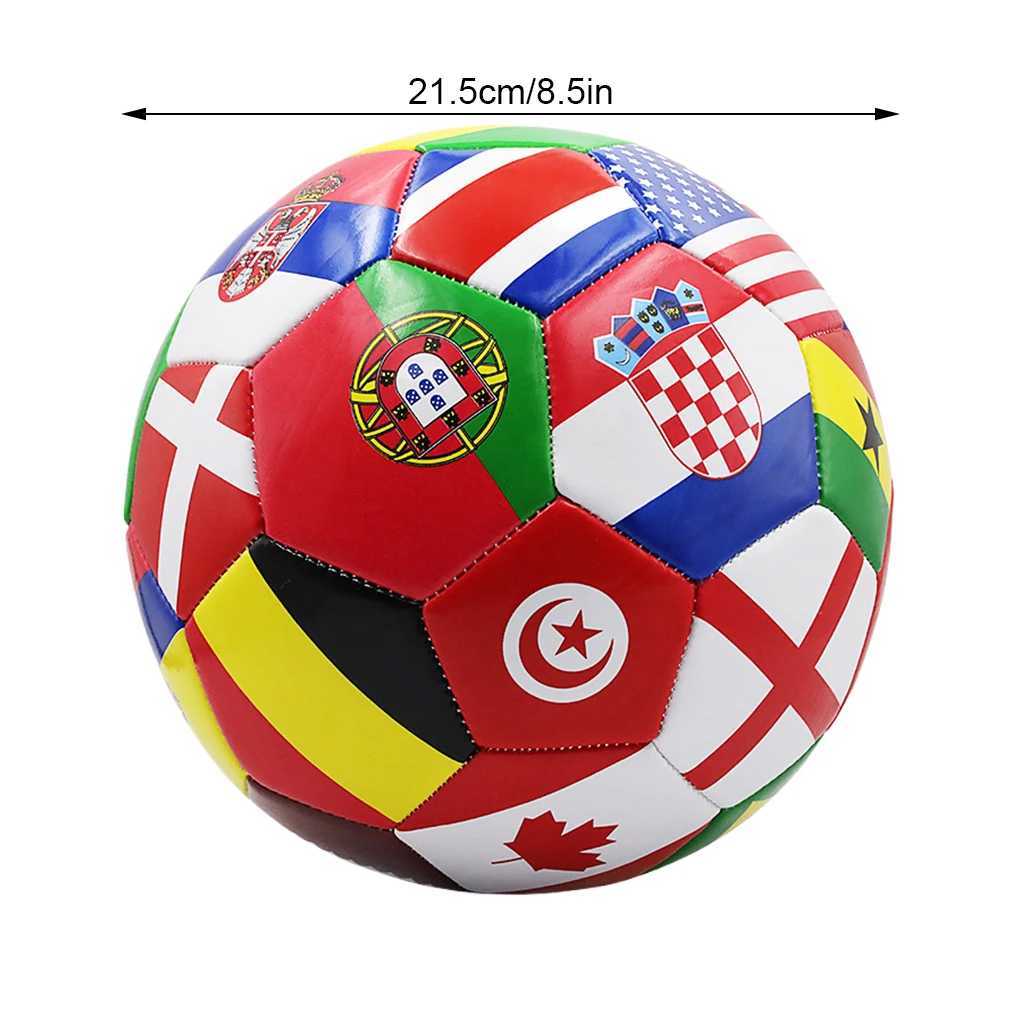 Size 5 Official Soccer Ball National Flag Design PVC Thickened Training Football Wear Resistant Outdoor Game Match Ball M260318