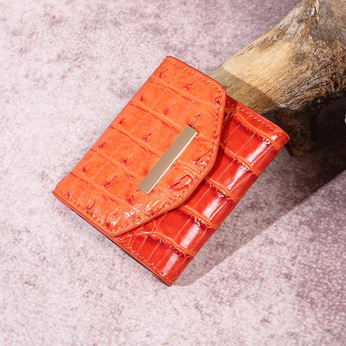 European and American Retro Multicolor 70% off Women's Wallet Clutch Bag Crocodile Pattern Brahmin for Cross-Border Amazon Independent Station 12