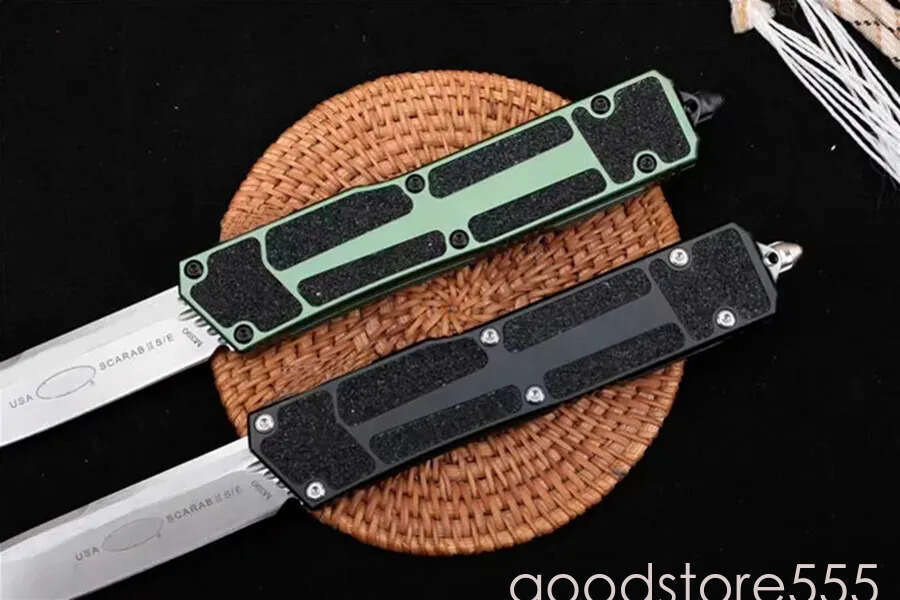 couteau US Stlye SCARAB pocket knife II Knife D2 Steel Blade Aviation aluminum Handle Camping fixed blade knife Outdoor Tactical Combat Self-defense E