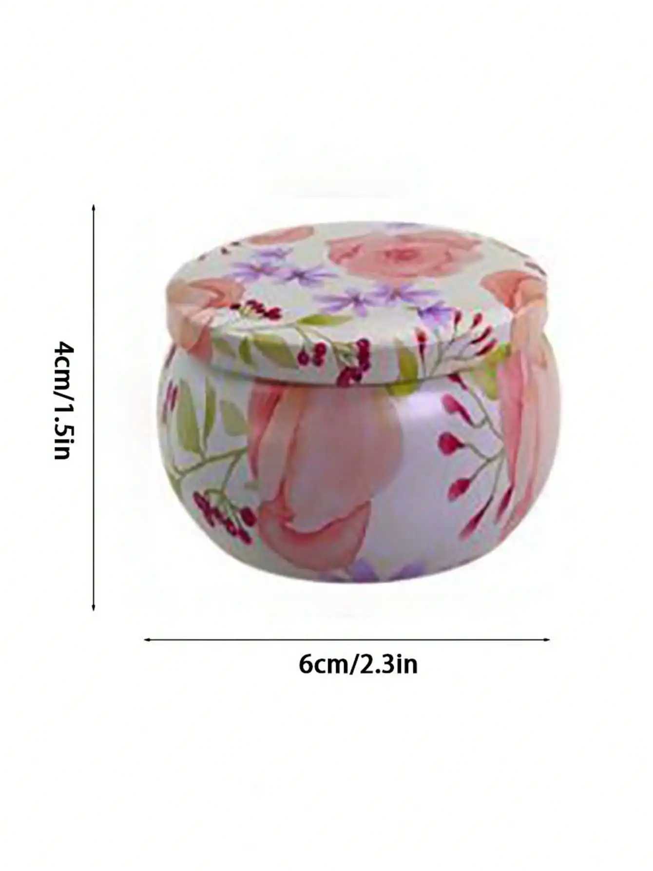 4 cans/set of hot melt wax aromatherapy set homemade soy candle cups flower candles for weddings and holiday decorations D260318