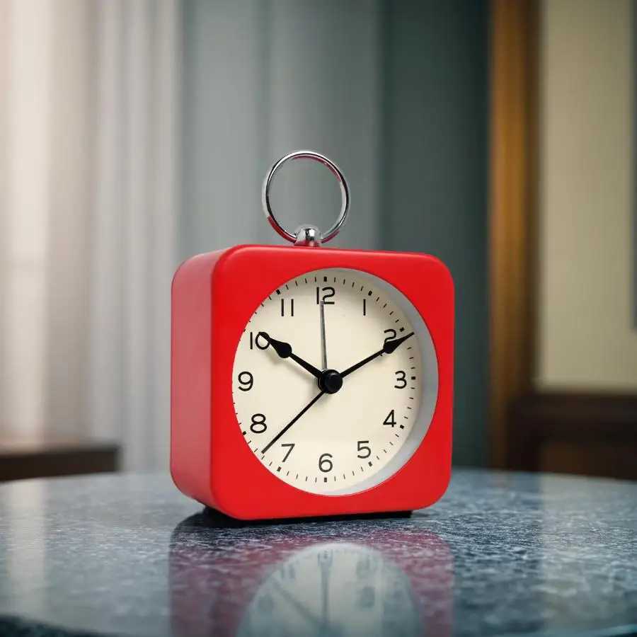 1PC metal ring snooze alarm clock One click snooze for 5 minutes or backlight Used for bedroom headboard decoration D260318