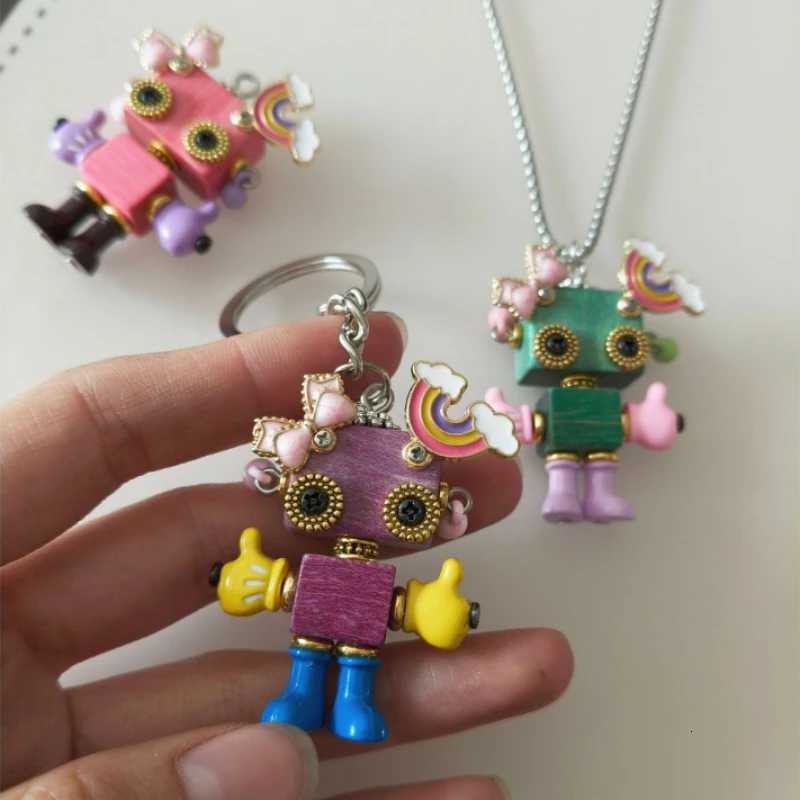 Personalized Car Chain Keychain Bag Decoration Robot Steampunk Style Accessories H260318 - view 5
