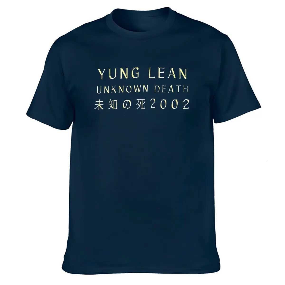 Yung Lean Unknown Death 2002 Album Tour Merch Tee Music Hip Hop Trendy T-Shirt Men Women Summer T Shirt Clothing Streetwear TopsT260317