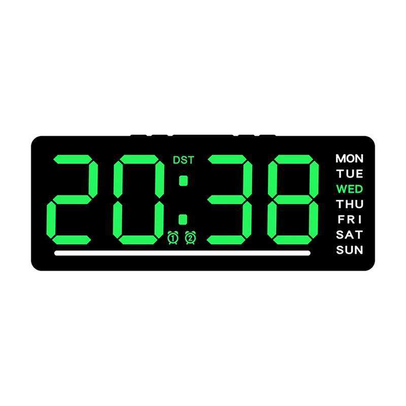 Minimalist Clock Home Decor Smart Mute LED Electronic Wall Clock Modern Desk Clock For Room Night Alarm D260318