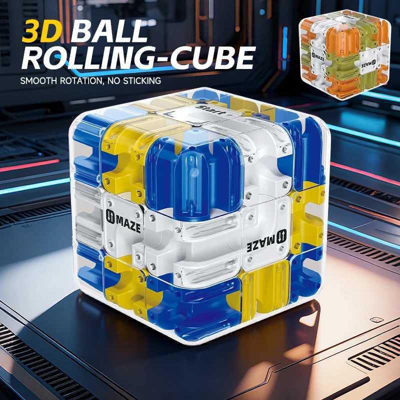 3D Maze Magic Cube Fidgeting Toys Kids Labyrinth Creative Puzzle Intelligence Cube Logical Thinking Anti Stress Educational Toys H260314