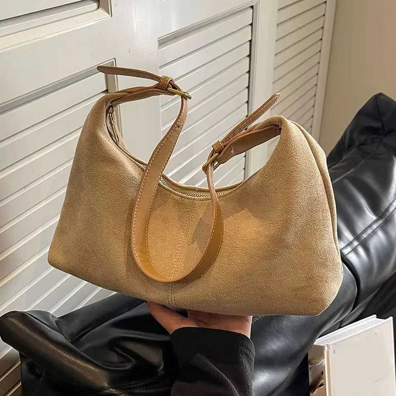Velvet Handbag Purse for Women Suede Shoulder Bag Causal Crossbody Bags Female Luxury Designer Clutch Ladies Crescent Hobo BagZ260317