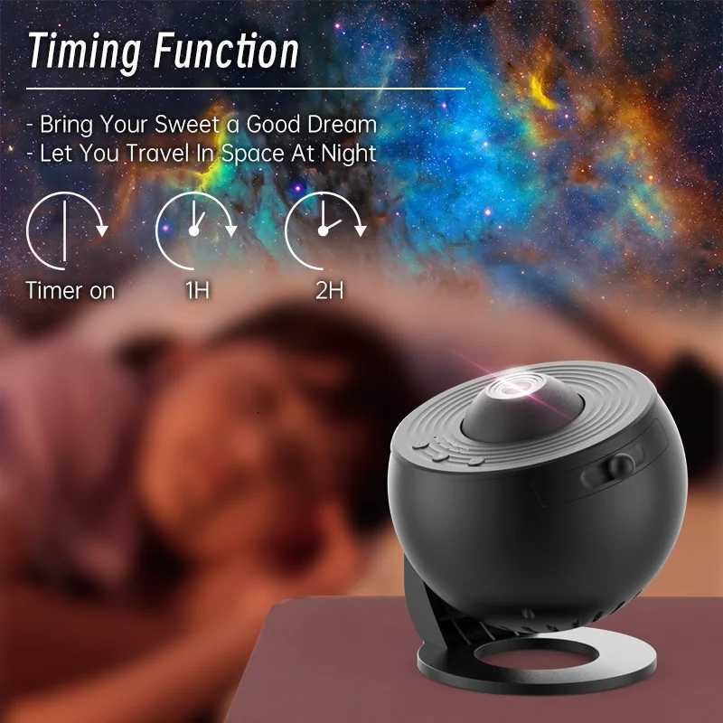 Night Light Galaxy Projector Starry Sky Projector Rotate Planetarium Lamp Night lamp For Room decoration and holiday gifts H260318