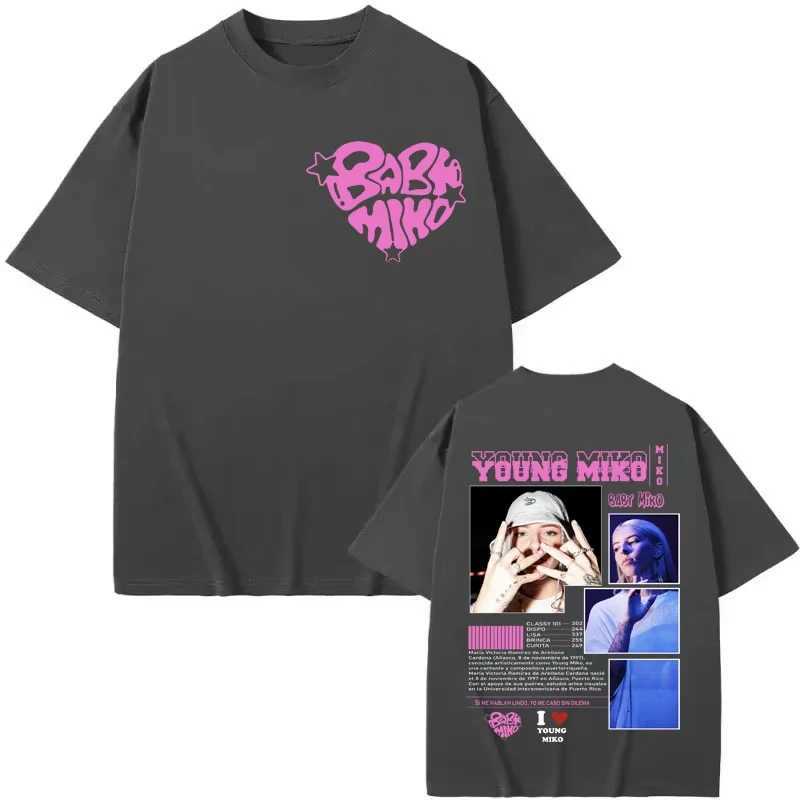 Young Miko Baby Miko Merch T-shirt Men Women Fashion Aesthetics Short Sleeve T Shirt Summer Casual Loose Pure Cotton T-shirtsT260317