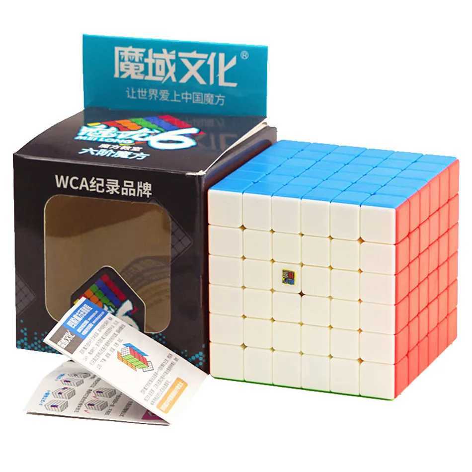 Moyu Meilong 6x6 Magic Cube 61mm Size Stickerless 6x6x6 WCA Competition LearningEducational Toys For Children Gift 6x6 v2 Cube H260314