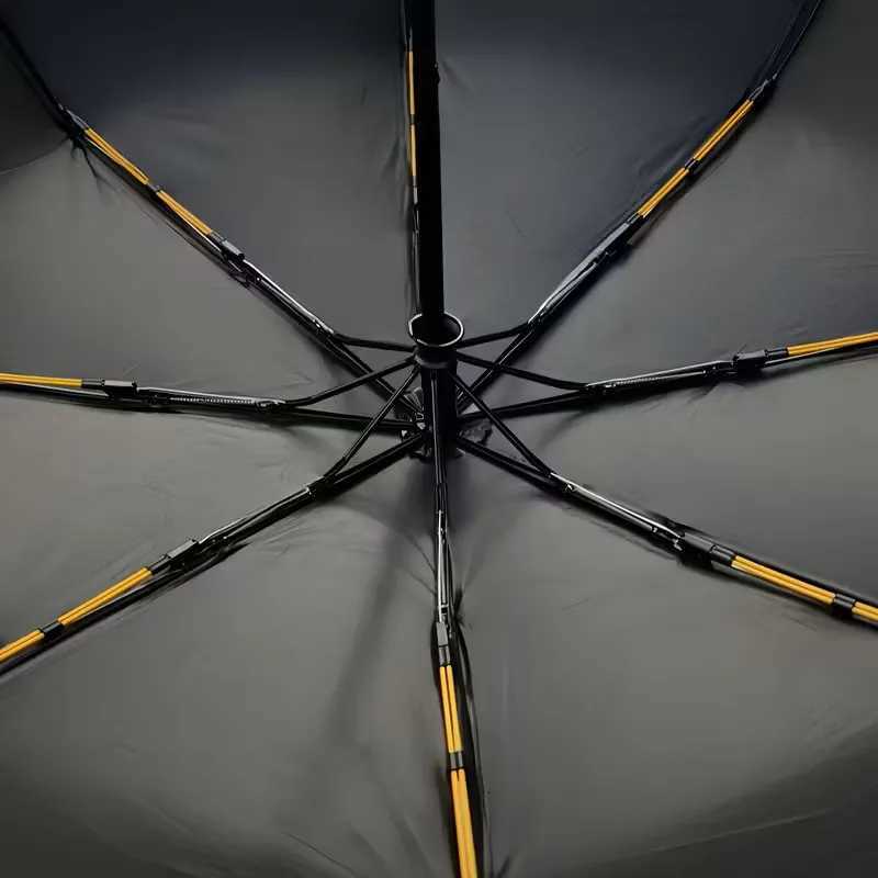 16-Bone Automatic Umbrella - Windproof Double-Layer Glass Fiber Frame UPF Sun Protection Shade Umbrella Portable Minimalist H260318 - view 4