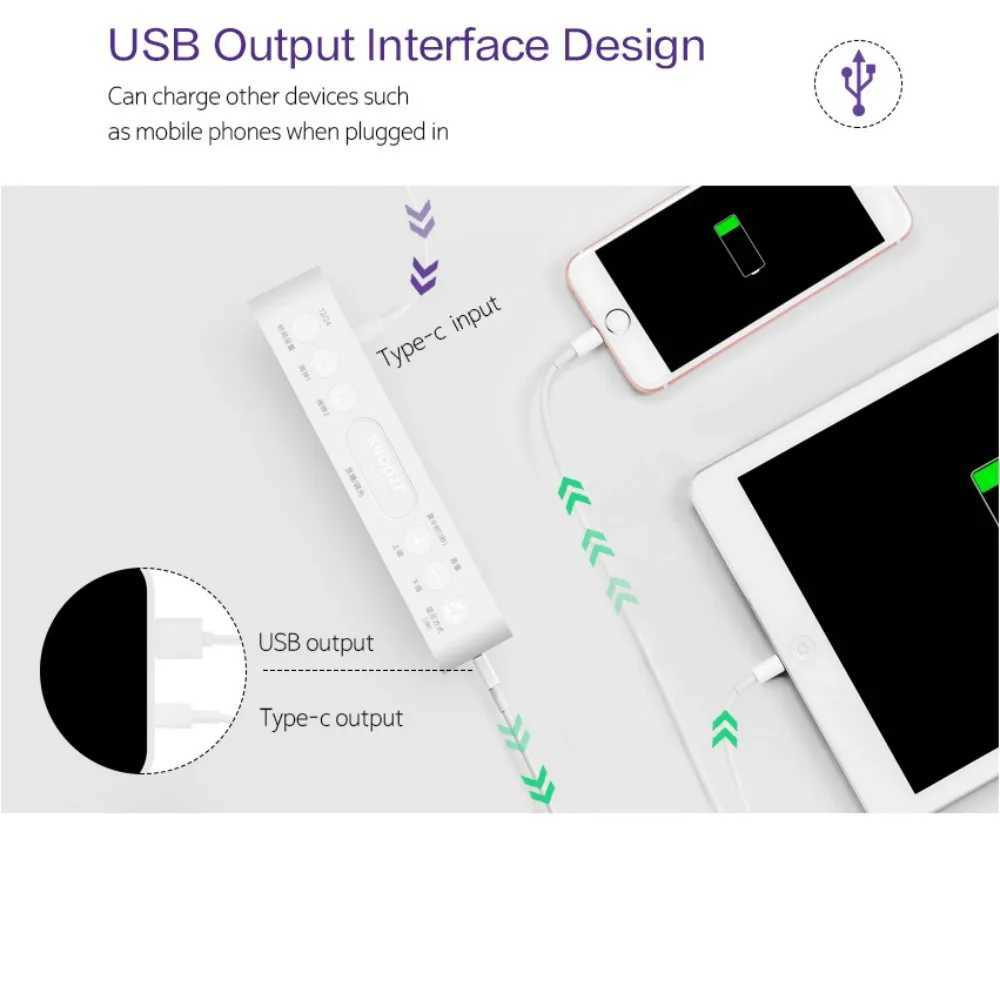 LED Digital Alarm Clock Week Temperature Display Snooze 2 Alarms Night Mode 12/24H Output USB Port DST Table LED Clock D260318