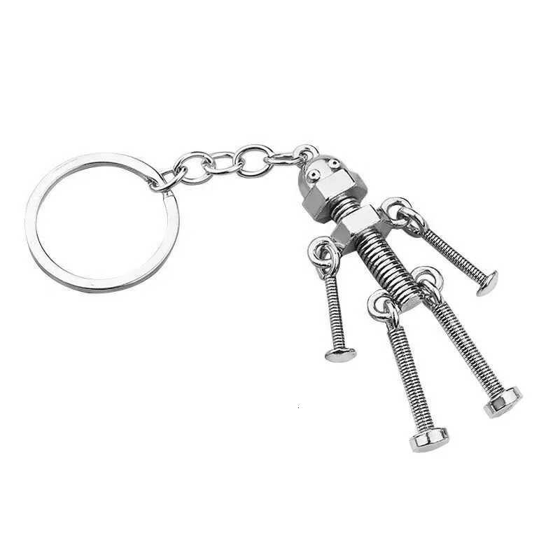 Men Children Accessory Cute Metal Robot Keychain Cool Screw Keychain Mini Tool Key Chains House H260318 - view 6