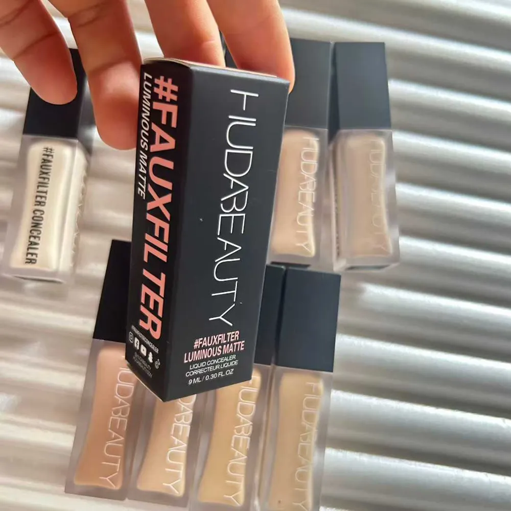 Huda Beauty Makeup Concealer 9ML Liquid Faux Filter Long lasting eyes brightening Downplay tear troughs dark circles Cosmetics