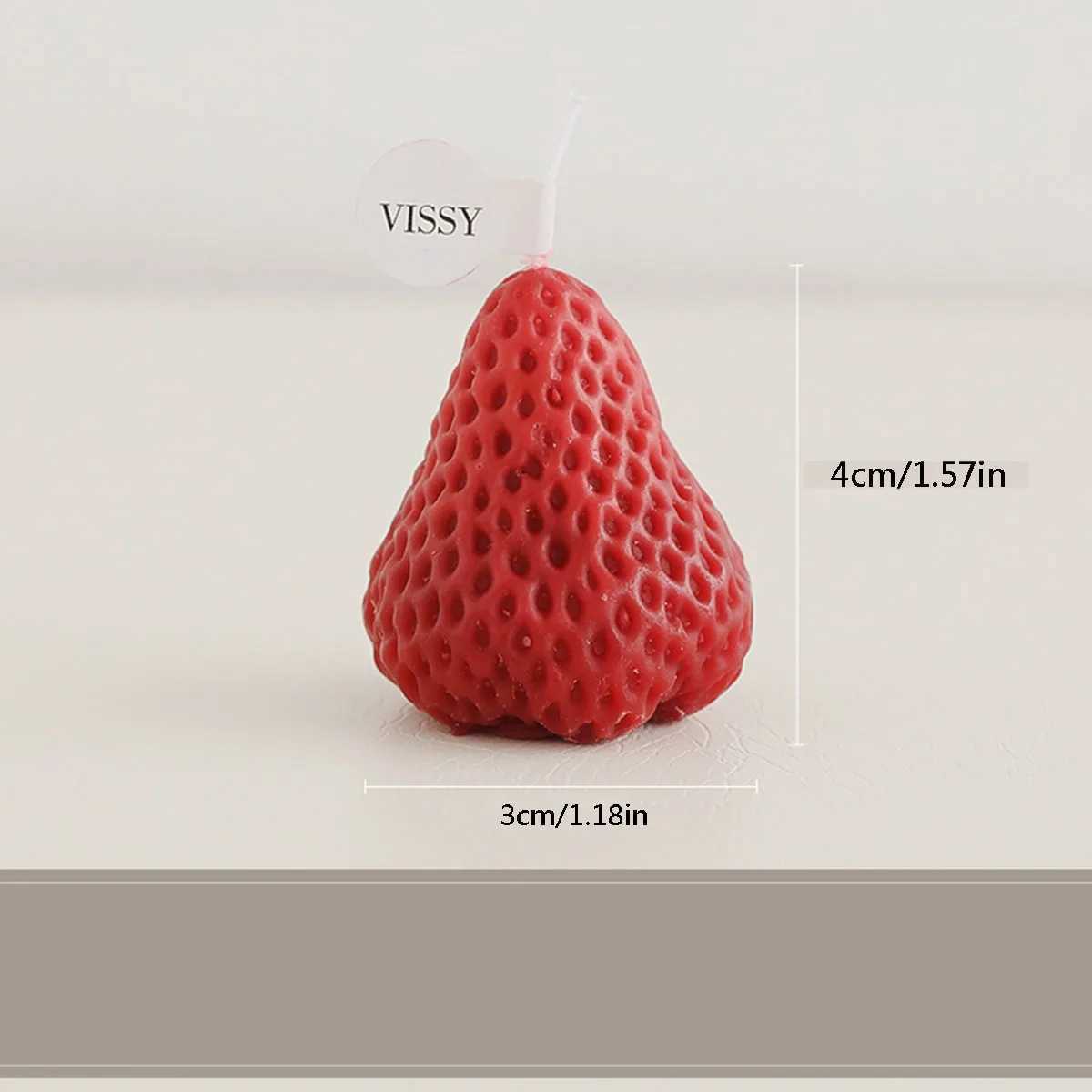New Creative Strawberry Aromatherapy Candle with Hand Gift Fragrance Decoration Handmade Candle candle D260318