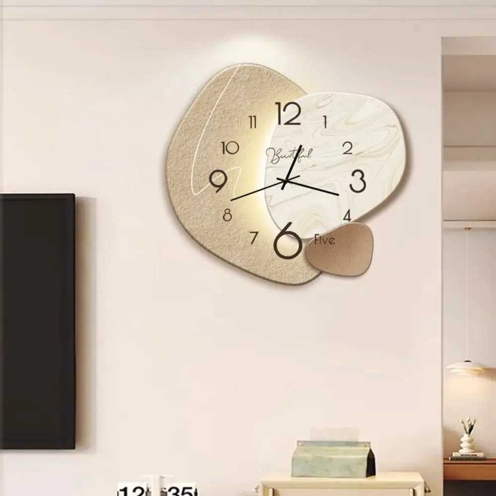 Modern Nordic Wall Painting Light Easy to Read High-end Digital Wall Clock Decorative Wall Hanging Clock Restaurant D260318