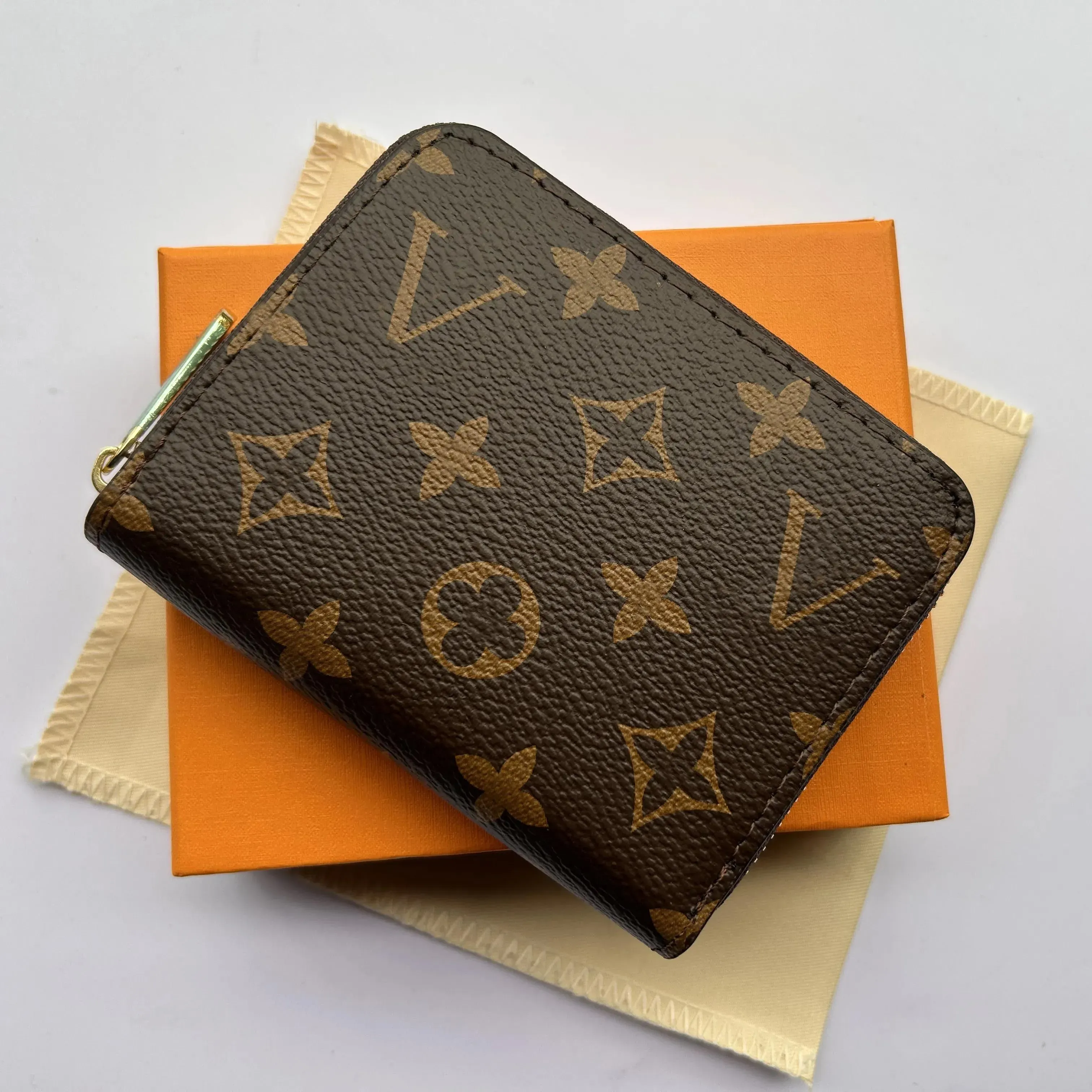 Top quality Fashion designer wallets luxury womens short purses embossed flower letters credit card holders ladies plaid money clutch bags 10A