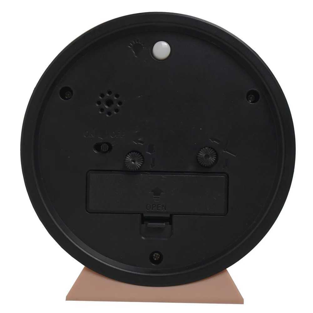 1pc simple metal small alarm clock creative bedside clock desktop mute student clock D260318