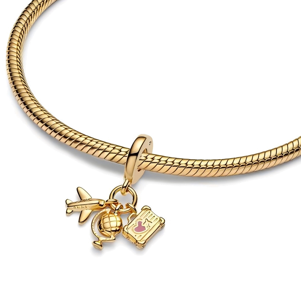 FewDook New Moveable Nutcracker Firework Puppy Envelope Charm Fit Original Pan Bracelets Necklaces Fashion for Women Jewelry Gifts Accessories