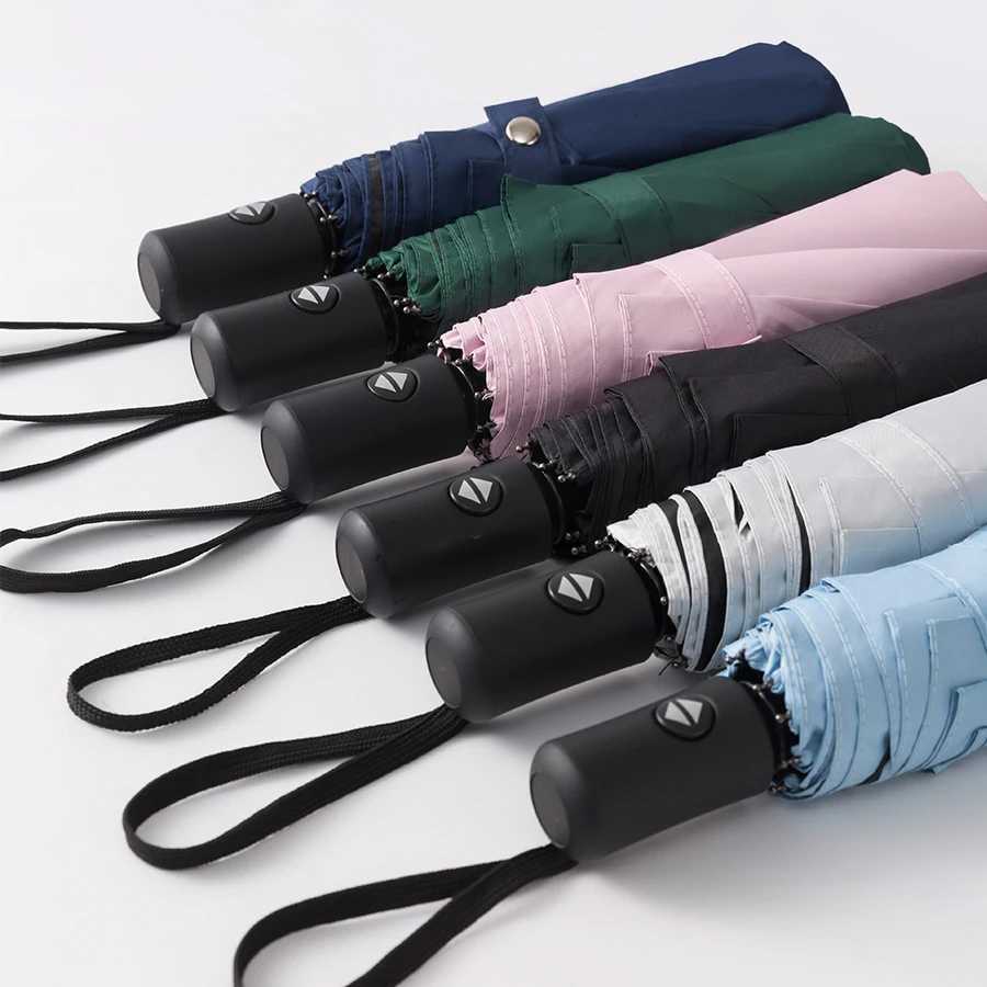 8 Ribs Travel Rain Sun Umbrellas Windproof Multi-color Travel Umbrella Automatic Open And Close H260318 - view 6