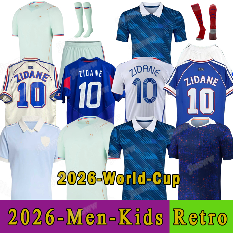 france jersey world cup 2026 French Soccer Jerseys MBAPPE BARCOLA OLISE DEMBELE EKITIKE GRIEZMANN Maillots Retro football shirt equipement de foot Men kids kit