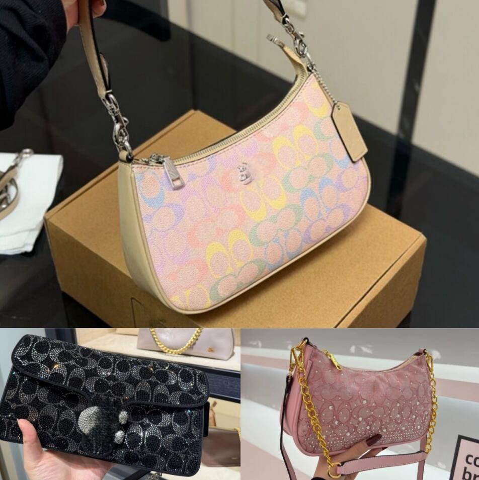 Teri shoulder bag luxury designer bag for women fashion underarm chain handbag fashion lady crossbody bag genuine leather formal zipper brown white beige xb010