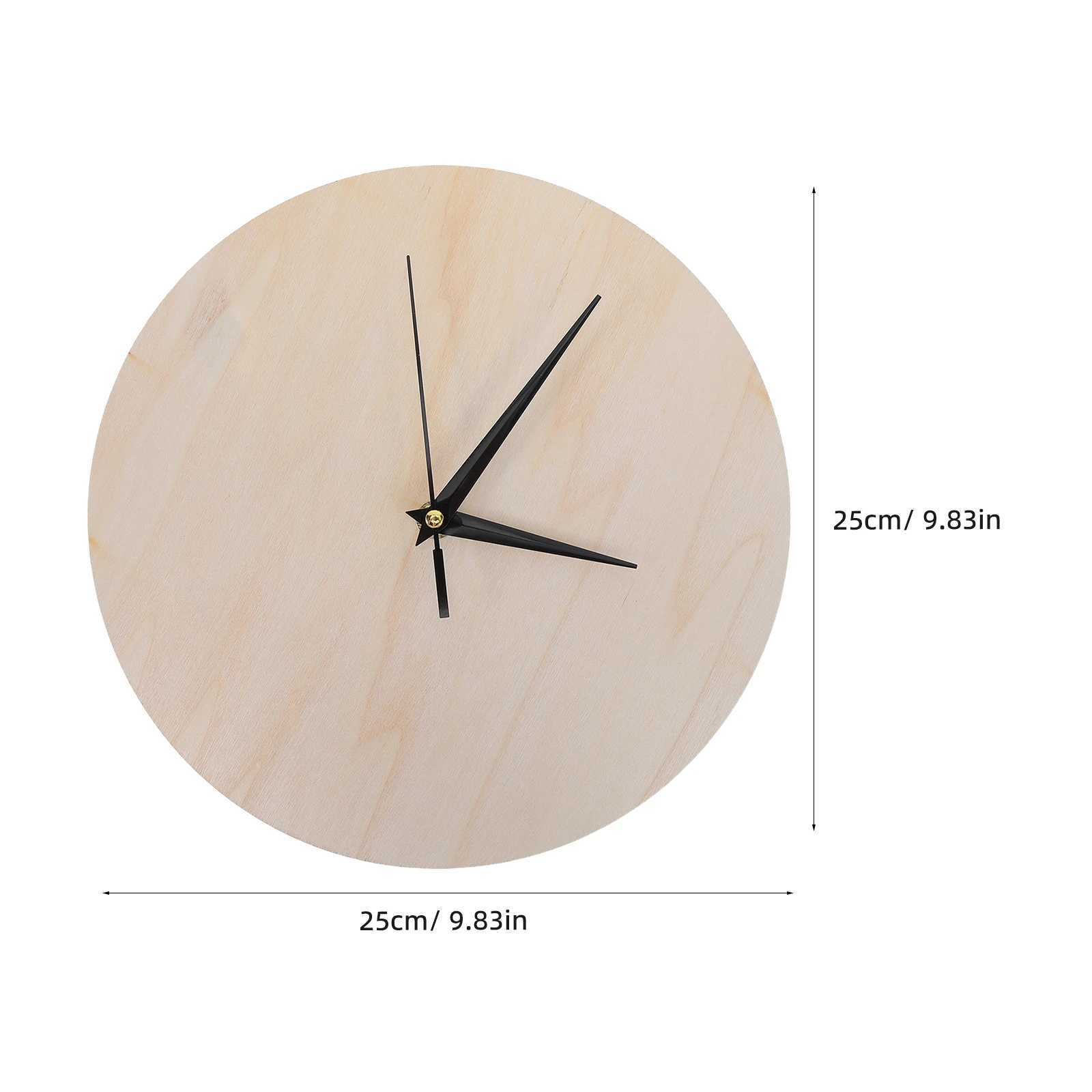 Wooden Clock Face Blank Diy Wooden Decorative Wall Clock Panel No Batteries Included Retro Minimalist Decorative Items D260318