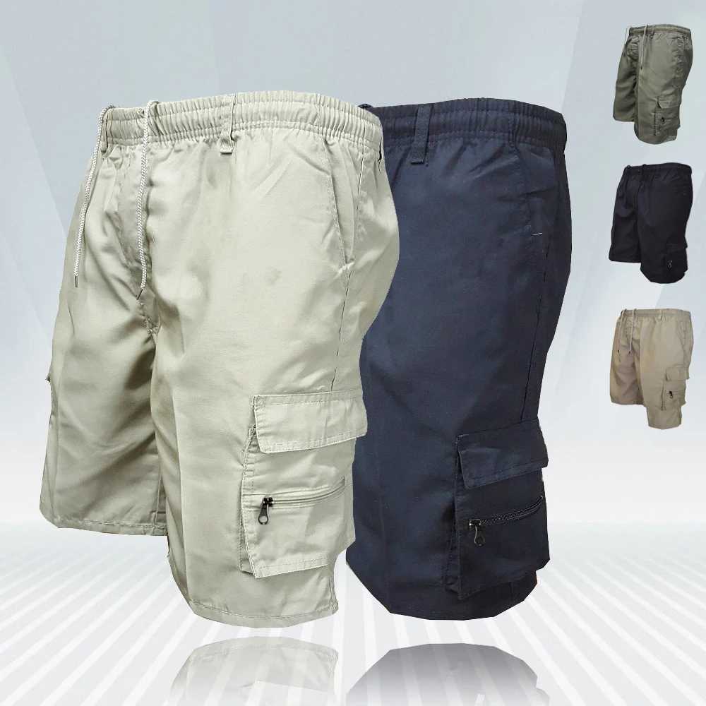Fashion Mens Cargo Shorts Mens Casual Pants Casual Big Pocket Sports Slacks Cargo Panels Trousers Plus Size for Male M260318