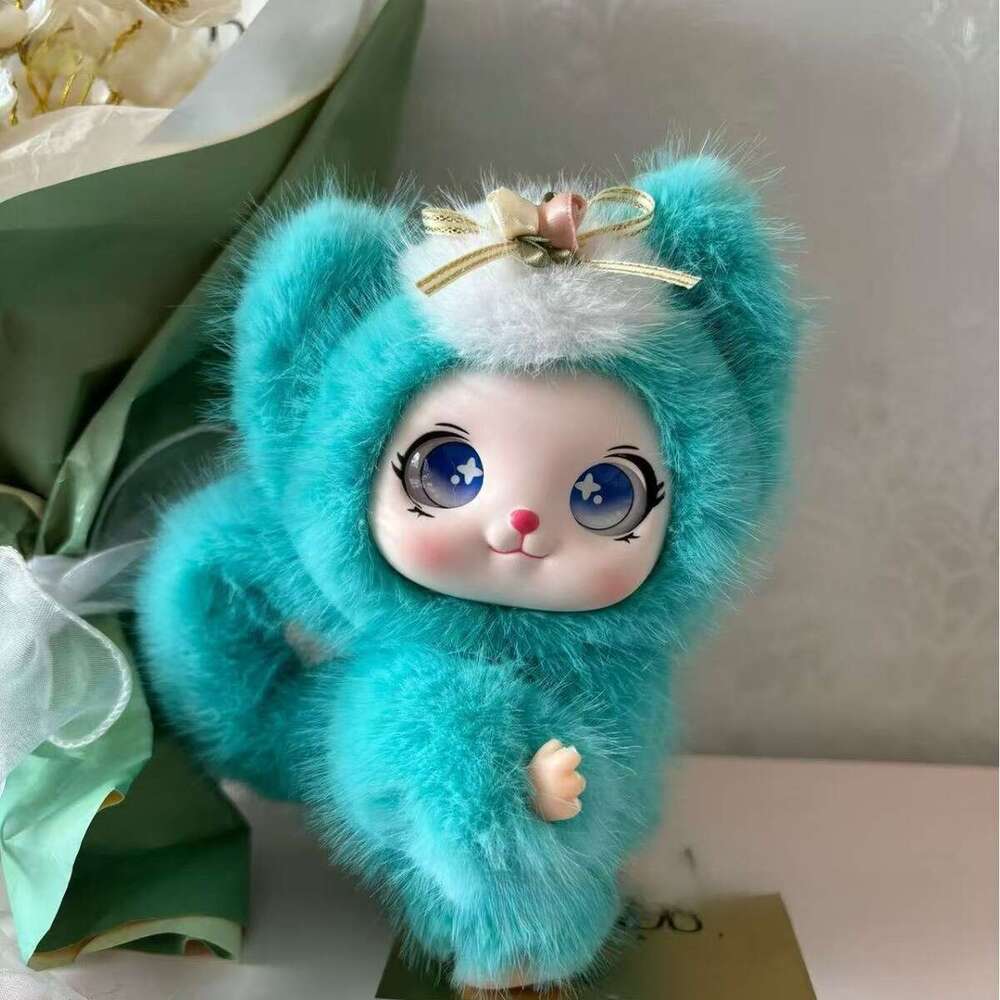 Trendy Cute Items Adorable Vinyl Doll Pendants Plush Toys Lali Figurine Decorations Bag Charms Keychains QIAOWANTONG