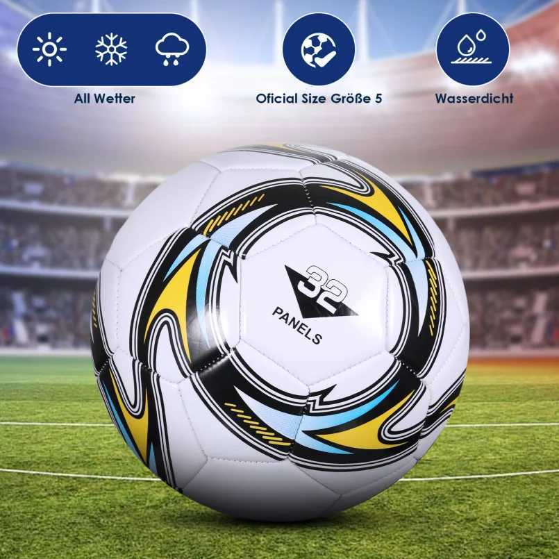 World Football Soccer Balls Official Size5 Machine Sewing PVC Seamless Wearproof Anti-slip Outdoor Match Game Football Training M260318