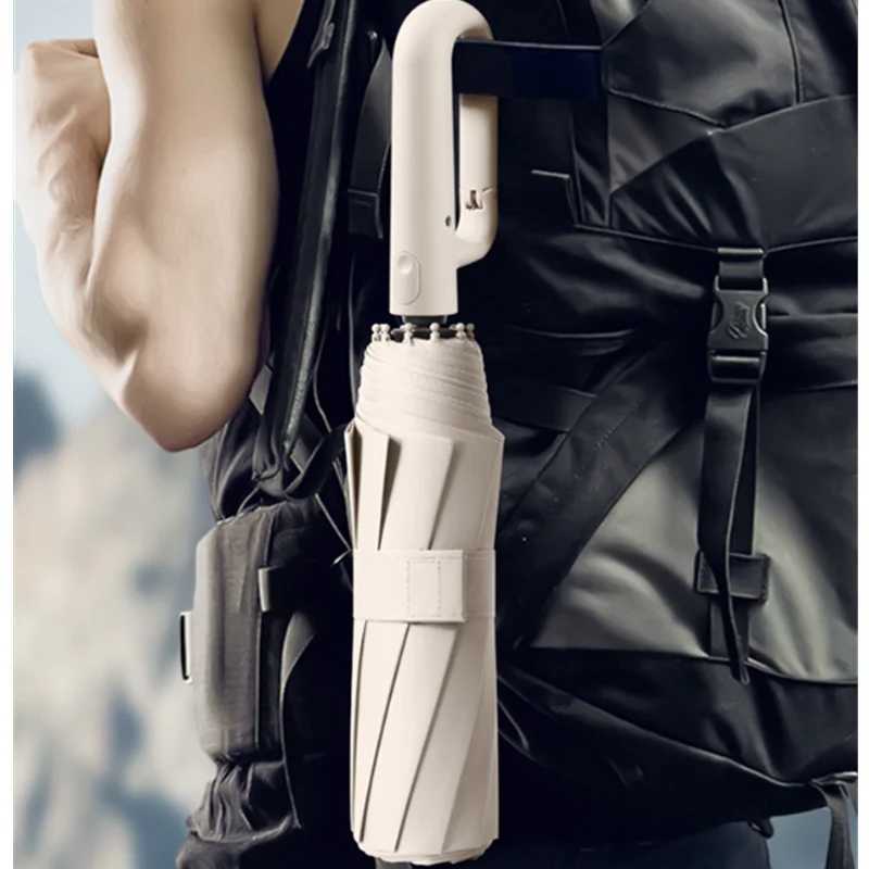 Large 125CM Automatic Folding Umbrella for Men and Women Windproof Strong Sun UV UPF50 Protection Rain Umbrellas Travel H260318 - view 3