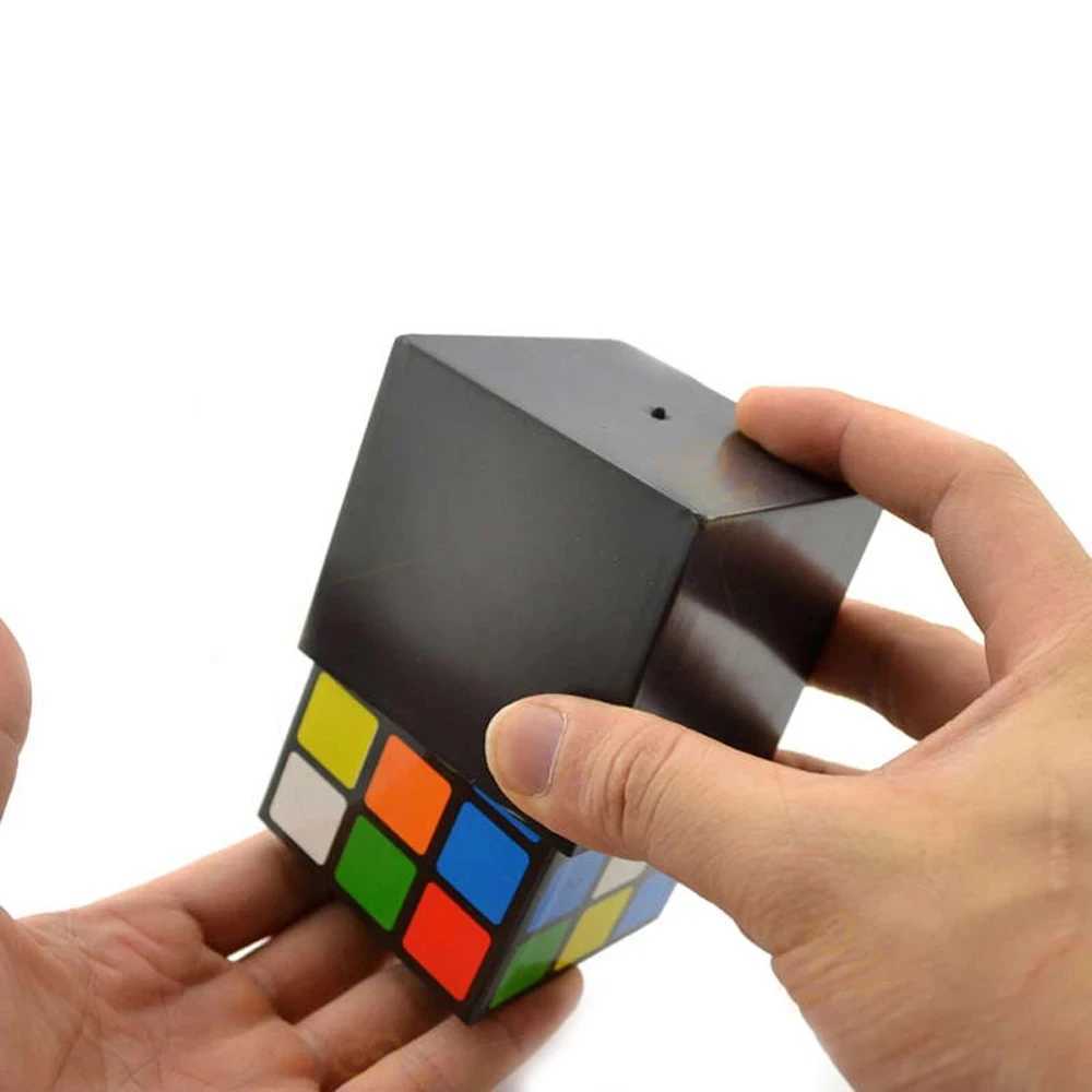 1 Set Triple Cube Magic Tricks Instant Restore Close Up Props Magician Gimmick Toys ChildrenProfessional StageMagia H260314