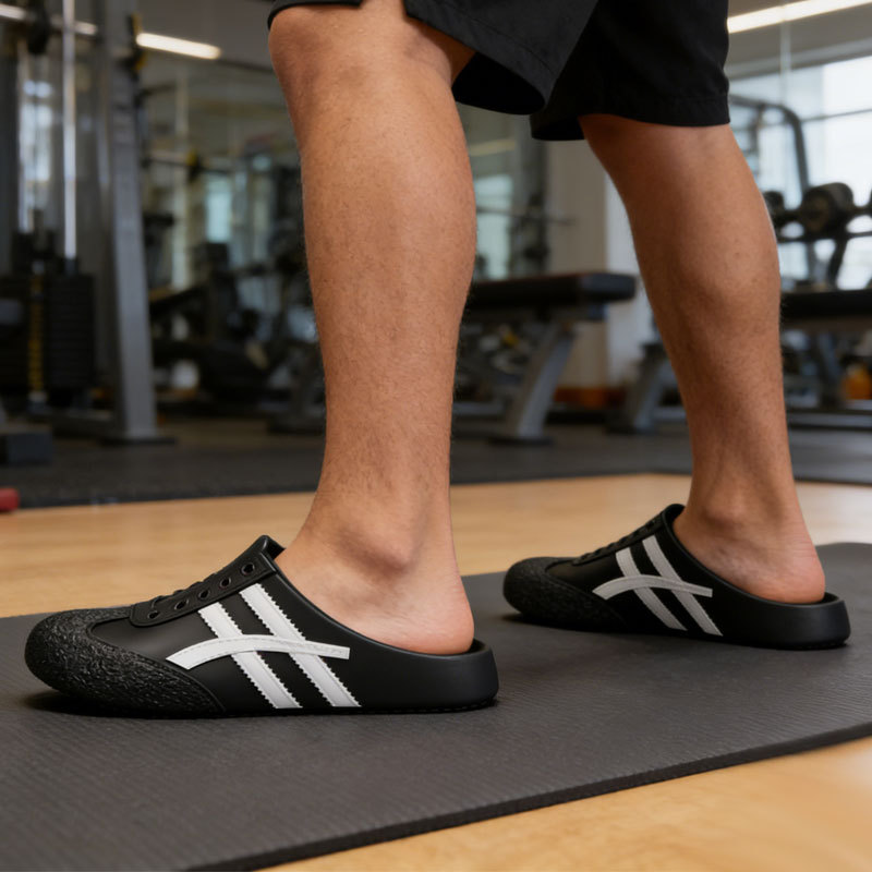 hot Free delivery Slippers 2026 Baotou Half Slippers New Summer Outerwear Lazy One Foot One Step Cold Slippers