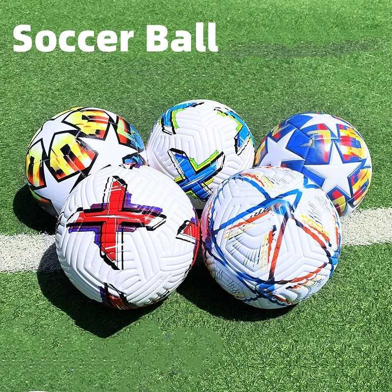 Soccer Balls Official Size 5 PU Material Seamless Match Training Football Goal Team Outdoor Professional Functional Training M260318