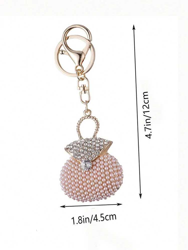 Korean Pearl Beads Diamond Studded Key Chain Advanced Exquisite Bag Pendant Holiday Gifts H260318 - view 6
