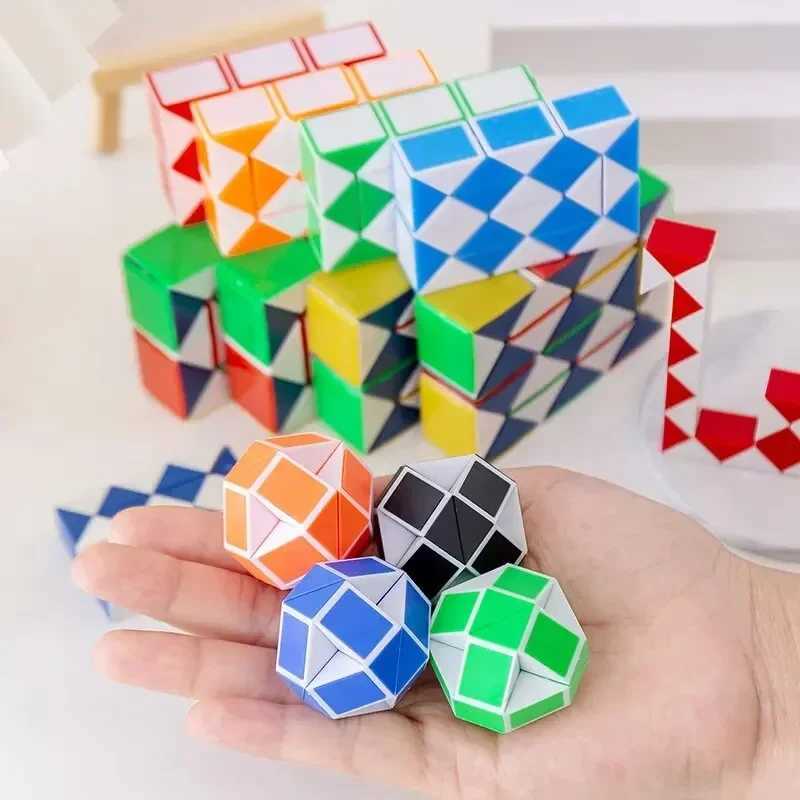 10pcs Variety folding magic cube magic snake ruler childrens birthday party educational toys school rewards H260314