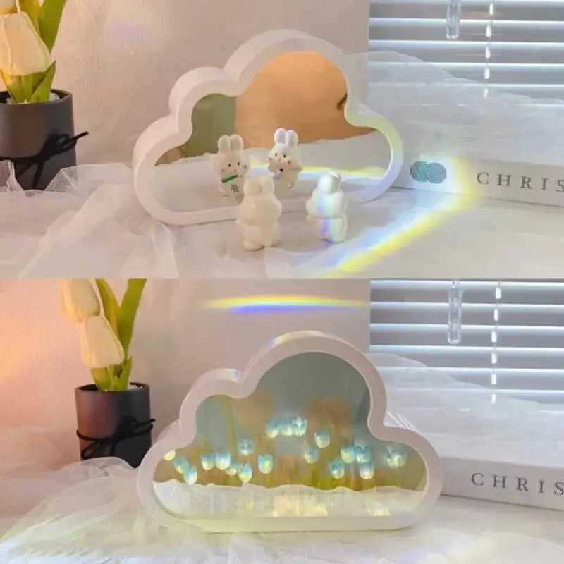 Handmade DIY Tulip Sea Luminous Ambient Light Ornament Creative Gift Valentines Day Gift Home Decoration 20 Flowers H260318