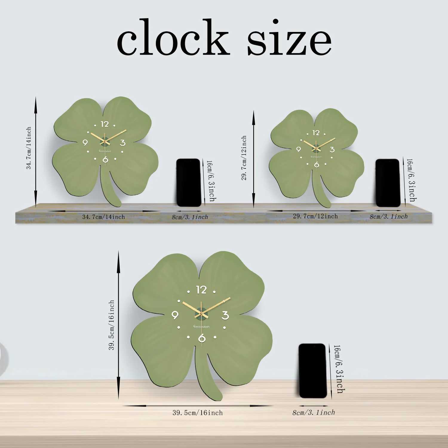 FourLeafC loverC rystalP orcelainW oodenW allC lockL ivingR oomB edroomK itchenH omeD ecorationW allC lockS ilentQ uartzC lockH olidayG ift1 2I nch D2