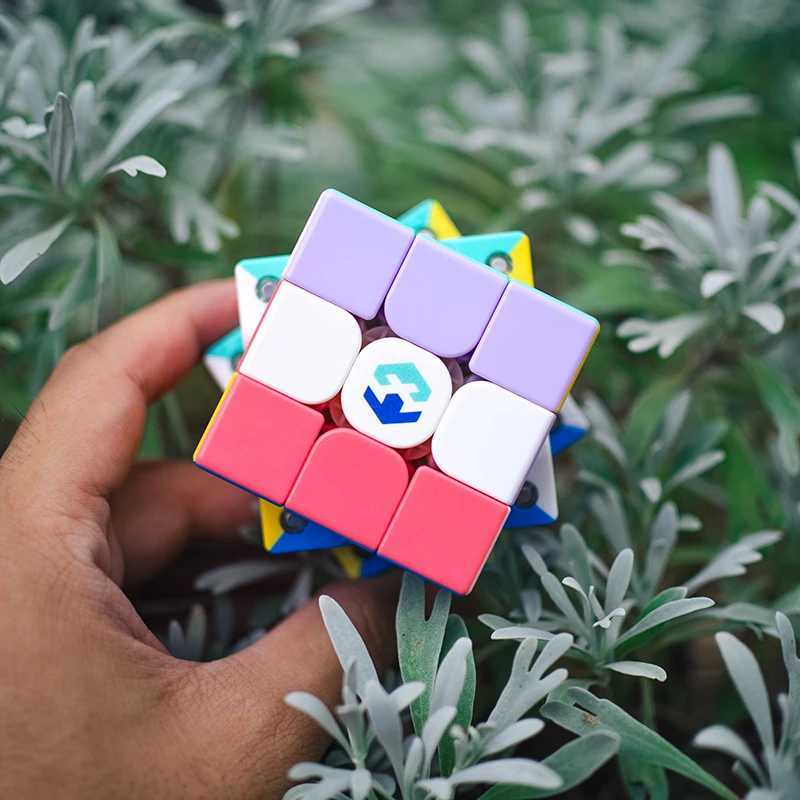 3x3 Speed Cube Magic Puzzle Kid Toy 3X3 Professional Cube Single Magnetic Silent Smooth Rotation Cube for Office Stress Relief H260314
