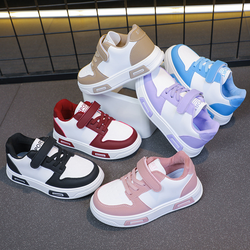 kids sneakers toddler casual shoes black white sneakers non-slip walking shoes classic low top sneakers boys girls fashion shoes children school shoes