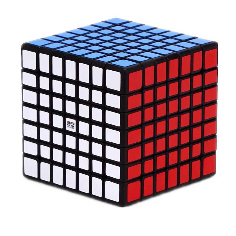 Qiyi Magic Cube 2x2 3x3 4x4 5x5 6x6 Black Stickers Educational Puzzle Magic Cube Toys For Children Kids Gift Toy Cubo Magico H260314