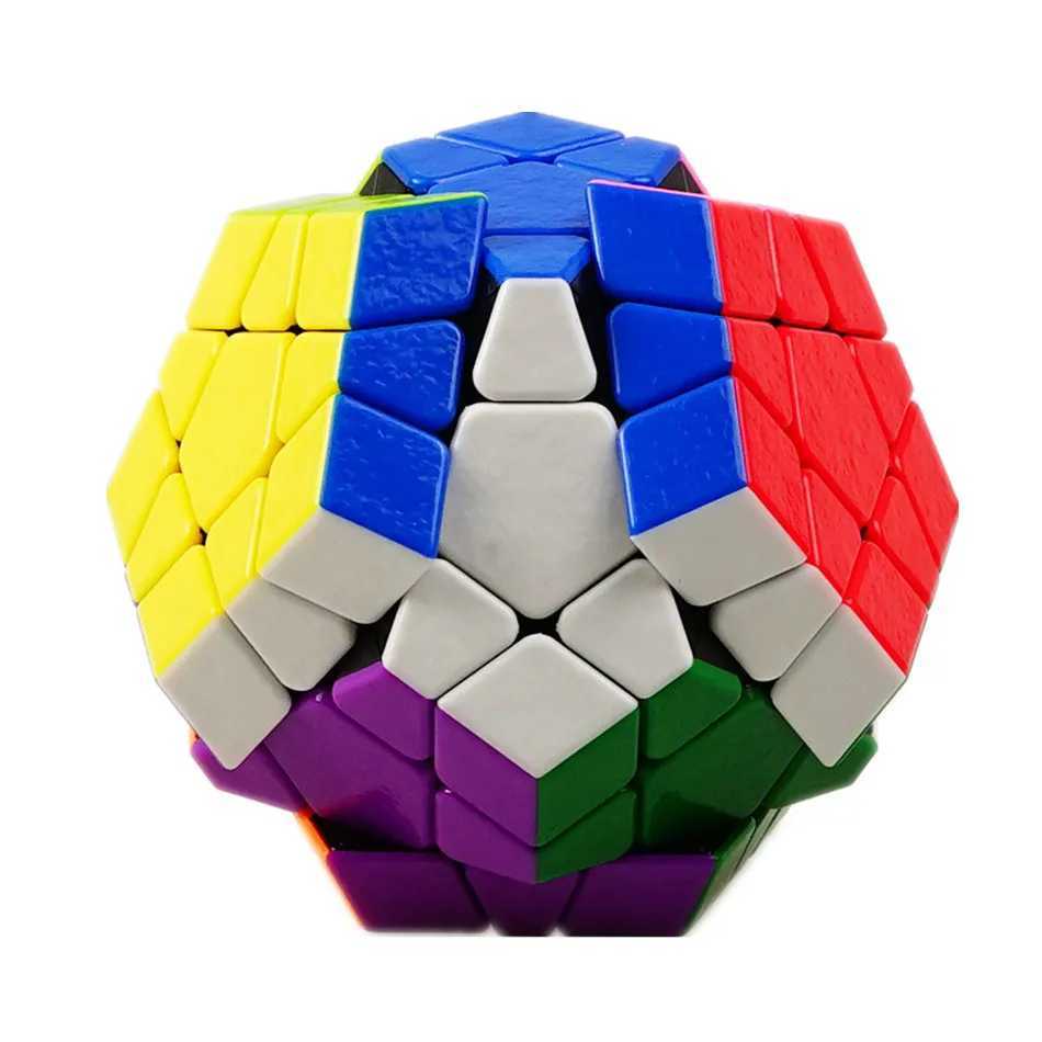 Shengshou 3x3 Megaminxeds Cube Stickerless 3x3x3 Gem Magic Cube Frosted 3Layers Speed Professional Megaminx Puzzle Toys H260314