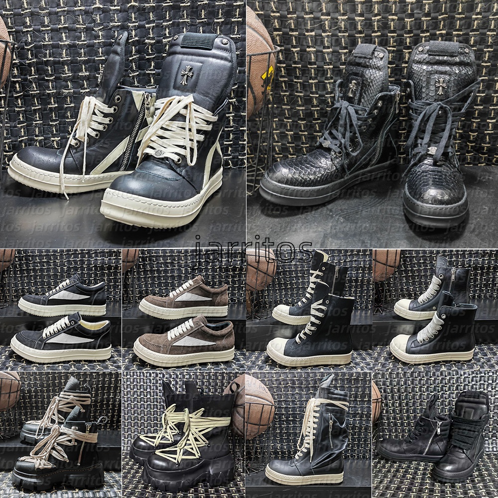 Designer boots with box Genuine Leather boot furry boot canvas boots Luxury booties black white red pink high top horse hair boots low top suede boots for Men and Women