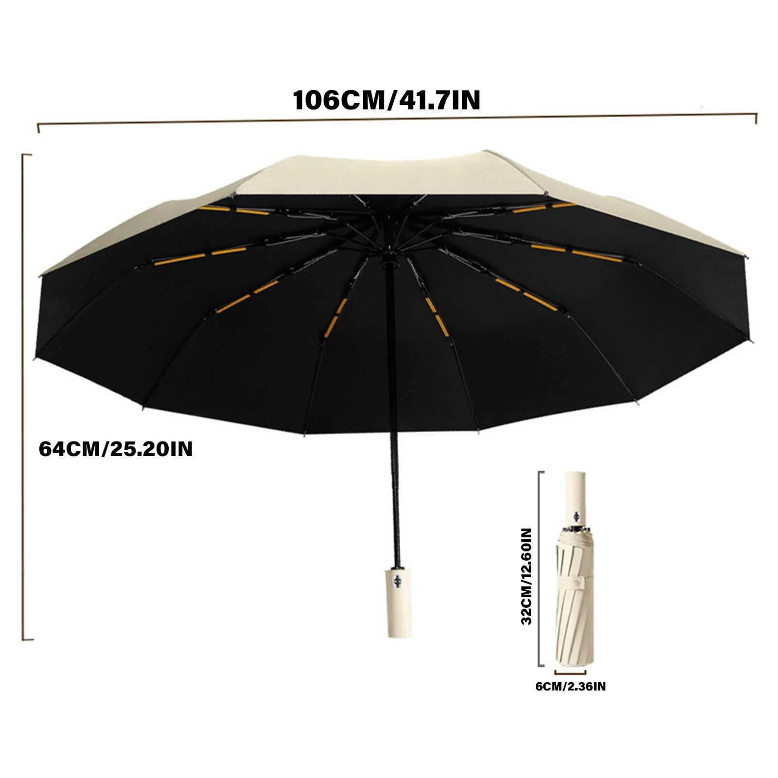 24 bone automatic folding umbrella Windproof sunshade Umbrella Mens and womens Luxury Business Umbrella Sunshade zwq H260318 - view 7
