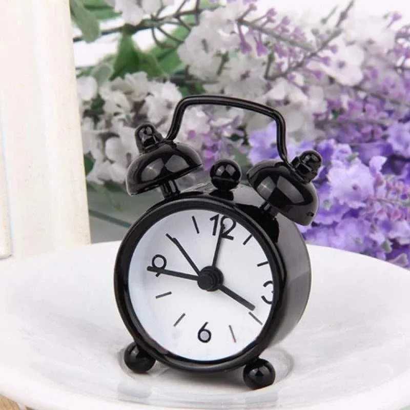 40mm Mini Metal Alarm Clock Creative Student Electronic Alarm Clocks Bedside Alarm Clock Portable Travel Clocks D260318