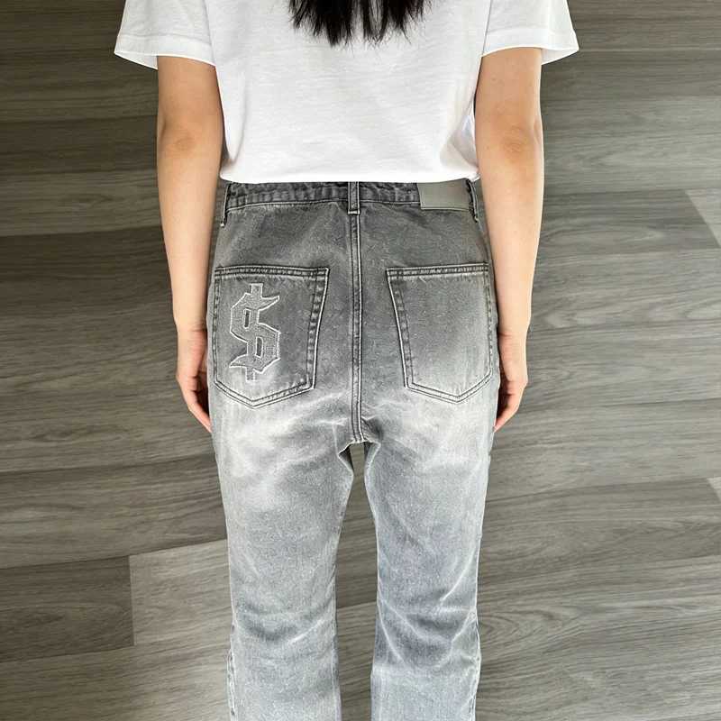 Street Y2K New Casual Joker Jeans Women Harajuku Fashion Hip Hop Retro High Waist Slim Wide-leg Pants Unisex Punk Mopping JeansT260317