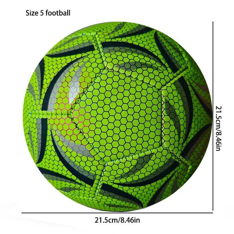 Size 5 Glowing Soccer Ball Durable Football For Competition Training For Indoor And Outdoor M260318