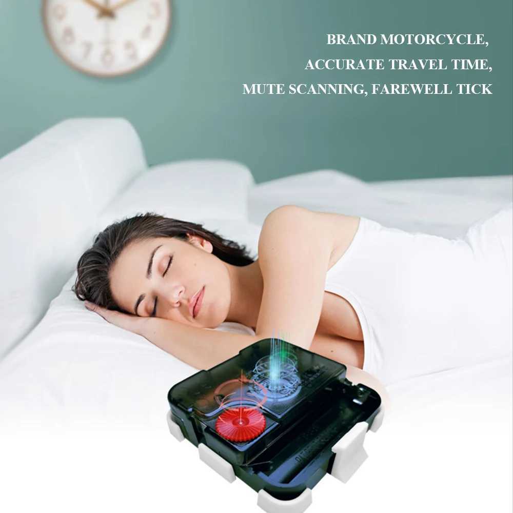 Classic Retro Table Clock Metal Frame Silent Movement Bedside Alarm Clock Light Luxury Pastoral Style Home Desktop Ornament D260318